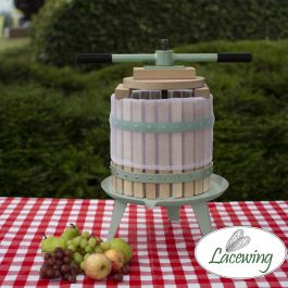 Prensador de frutas y olivos con doble manivela por Easy Press™ Lacewing™ - 12L - 3 años de garantía